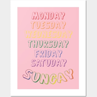 Sungay days of the week Posters and Art
